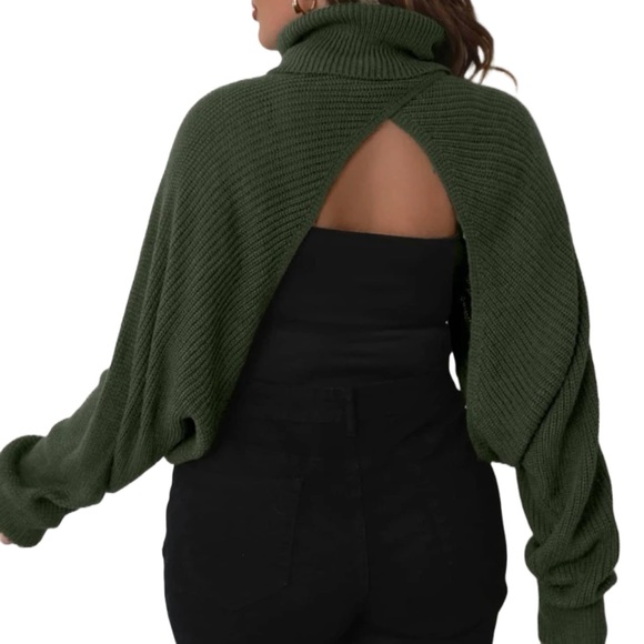 💚PLUS Cropped Shrug Sweater 💚 - Picture 2 of 4